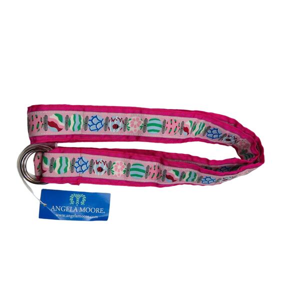 Angela Moore Pink Beachball Belt Size Large Preppy NWT. - Picture 3 of 9